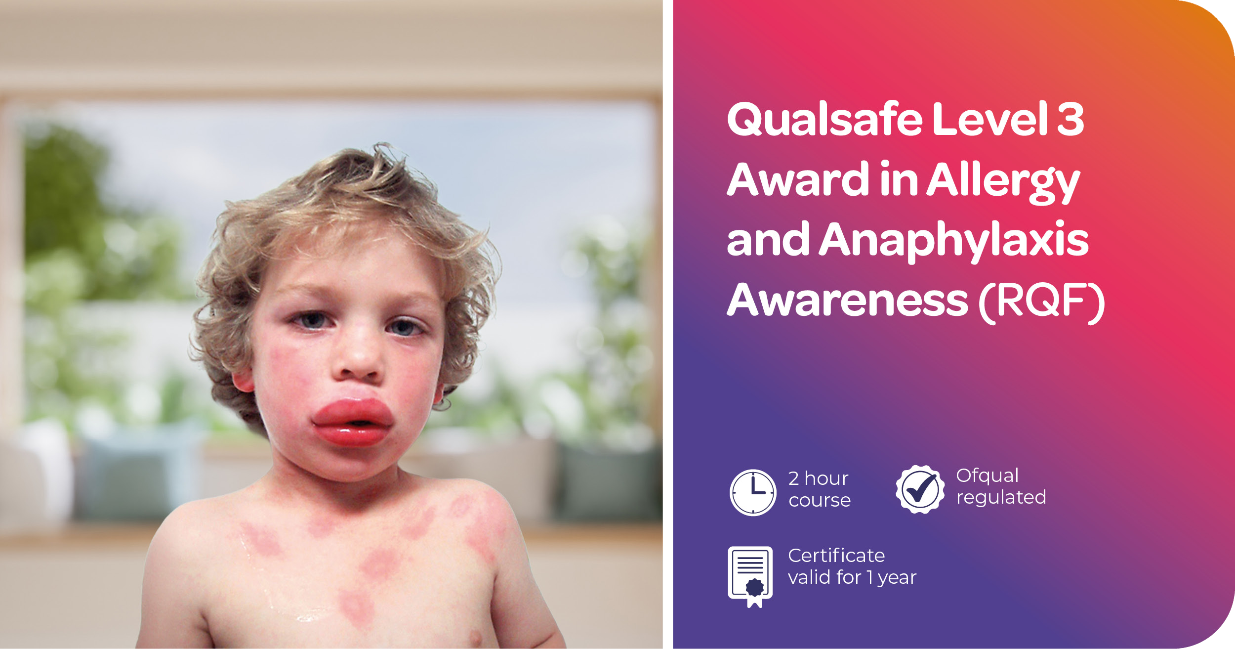 Allergy and Anaphylaxis Awareness (RQF) | Qualsafe Level 3 Award